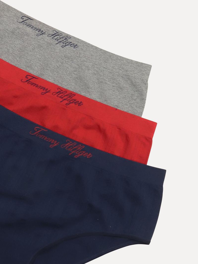 Női Tommy Hilfiger Seamless Hipster 3PK Fehérnemű Sötétkék | HU 561BEX